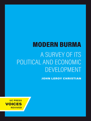 cover image of Modern Burma